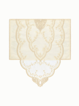 Lace drop placemat set of 6 in lace and tulle table linen