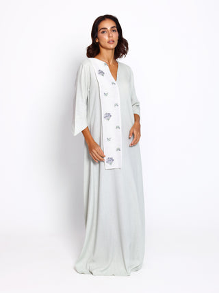 Lightweight linen kaftan designed for effortless elegance