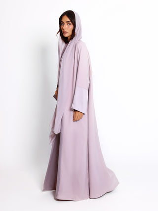 Modern silk abaya designed for refined modest fashion